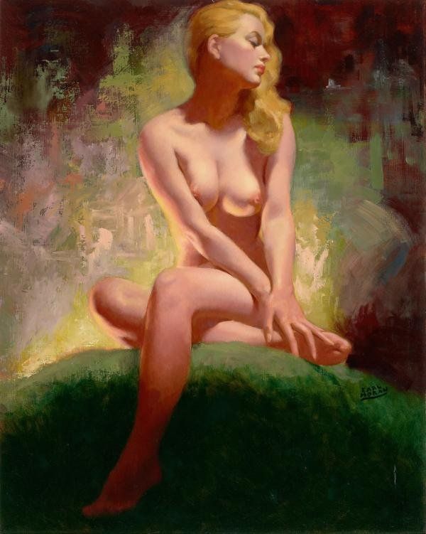 Рисованные голые девушки эро художников