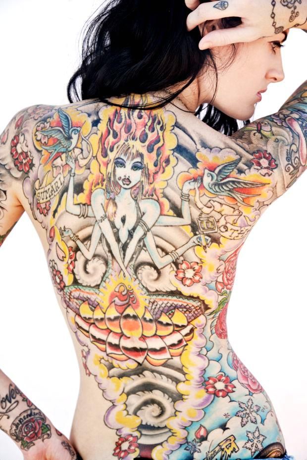 Подборка девушек с татуировками для ценителей